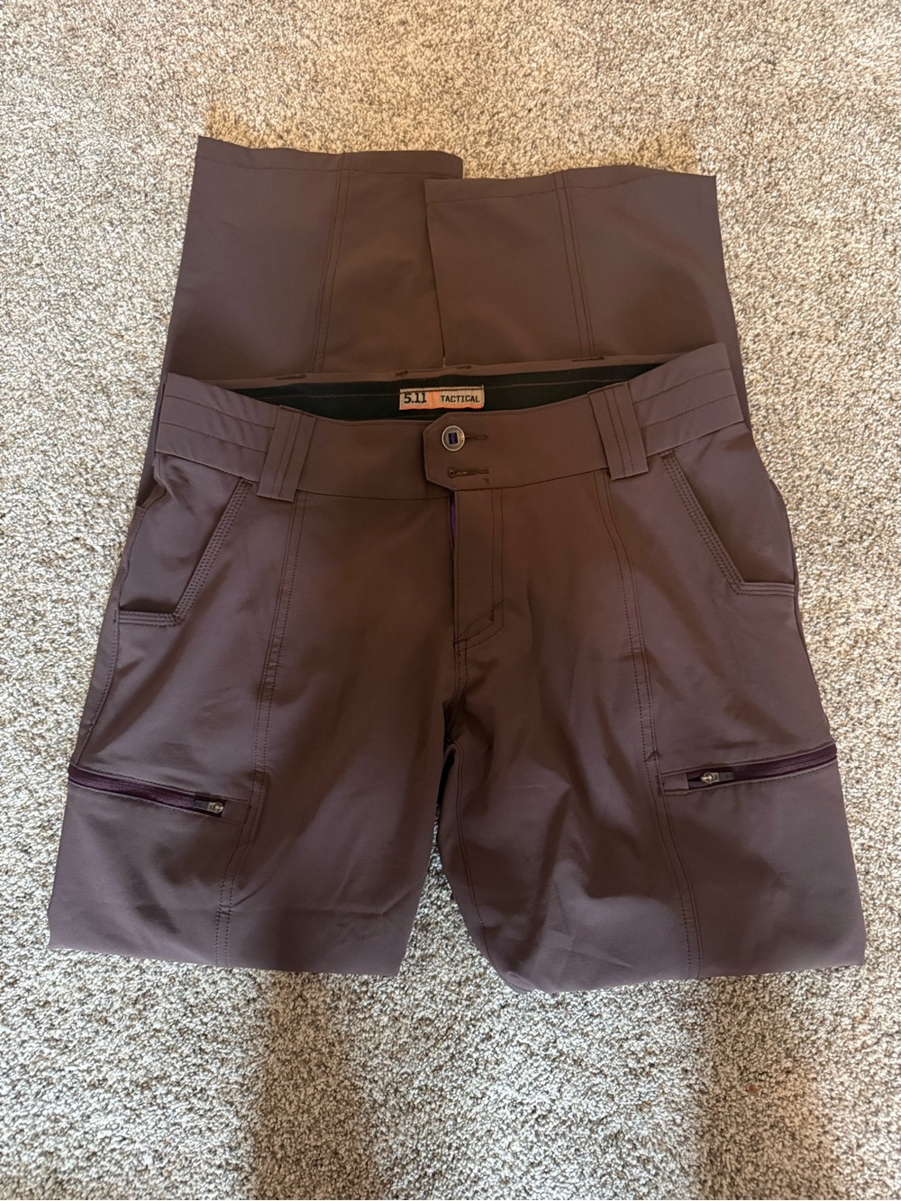 5.11 Tactical women's Dark Brown-plum Hybrid Utility Shorts